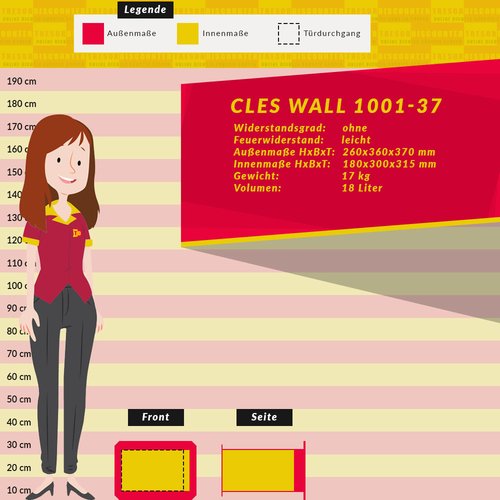 CLES wall 1001-37 Wandtresor