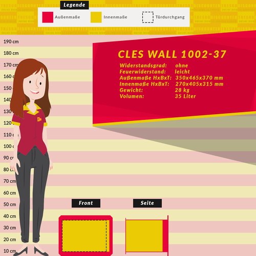 CLES wall 1002-37 Wandtresor
