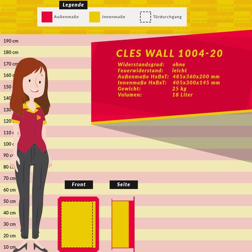 CLES wall 1004-20 Wandtresor