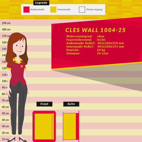 CLES wall 1004-25 Wandtresor