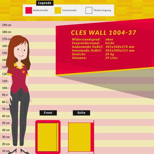 CLES wall 1004-37 Wandtresor