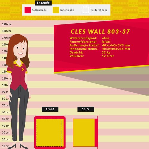 CLES wall 803-37 Wandtresor