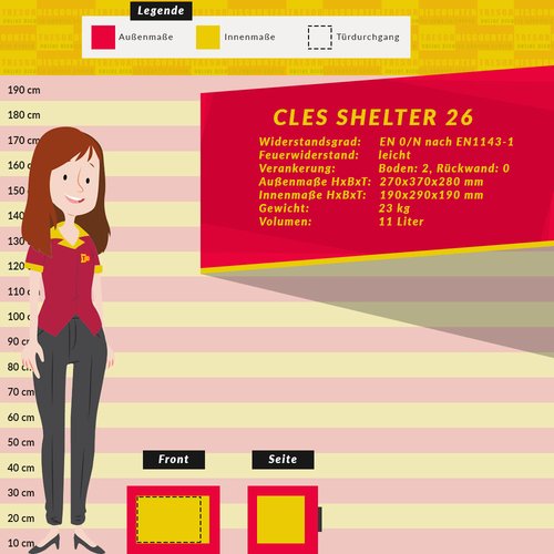 CLES shelter 26 Wertschutzschrank